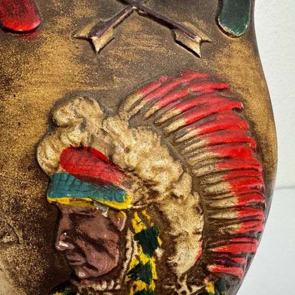 Vintage Native American Indian Pottery Vase Authentic Indian SYMBOLS - Picture 3 of 14